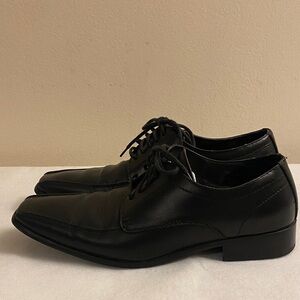 Perry Ellis Portfolio Men's Stanley Oxford  Black Leather Size 9